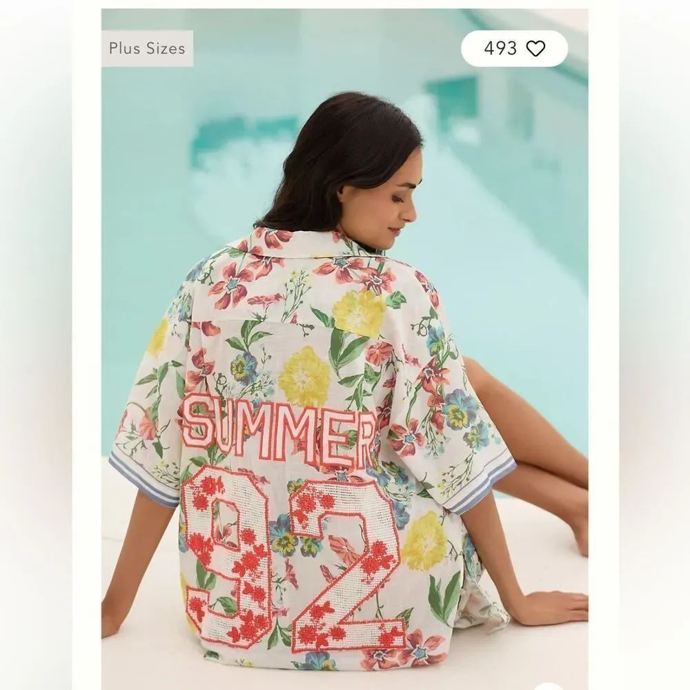 Anthropologie Short-Sleeve Buttondown Shirt